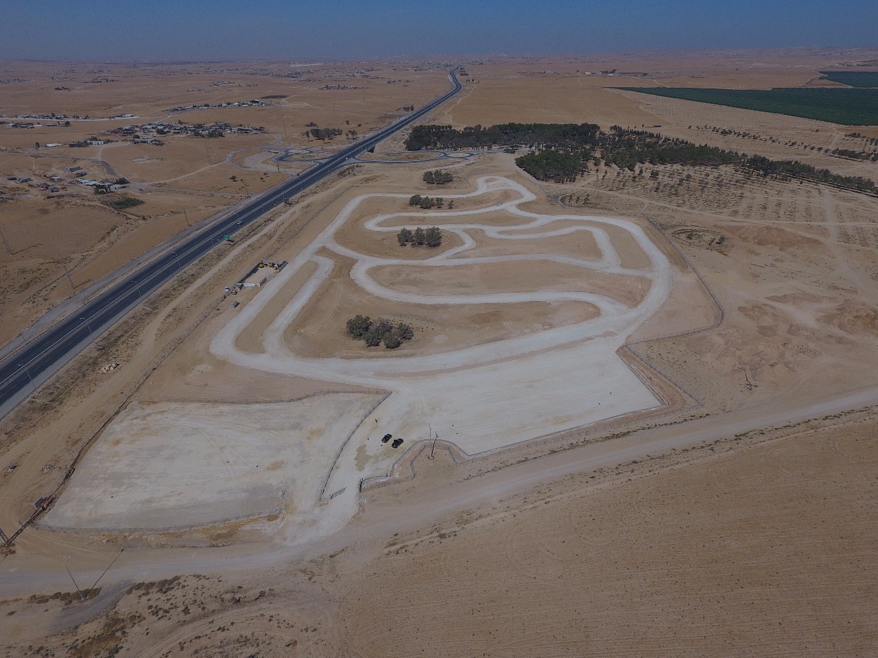 מסלול המרוצים של ערד. ראשון מסוגו בישראל (צילום: דוברות עיריית ערד)